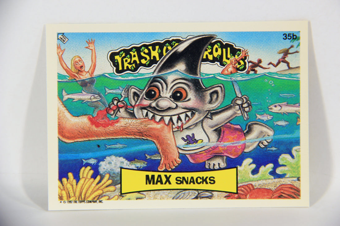 Trash Can Trolls 1992 Topps Trading Card Sticker #35b Max Snacks L016646