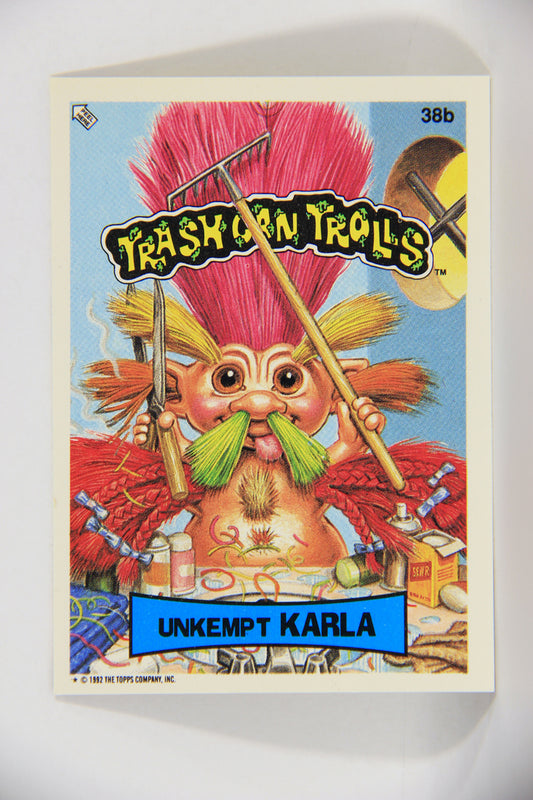 Trash Can Trolls 1992 Topps Trading Card Sticker #38b Unkempt Karla L016649