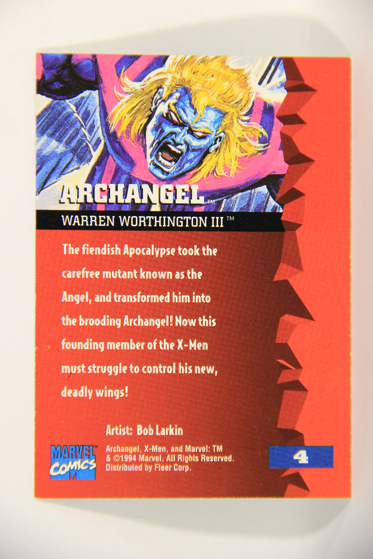 X-Men Fleer Ultra 95' - 1994 Trading Card #4 Archangel L016659