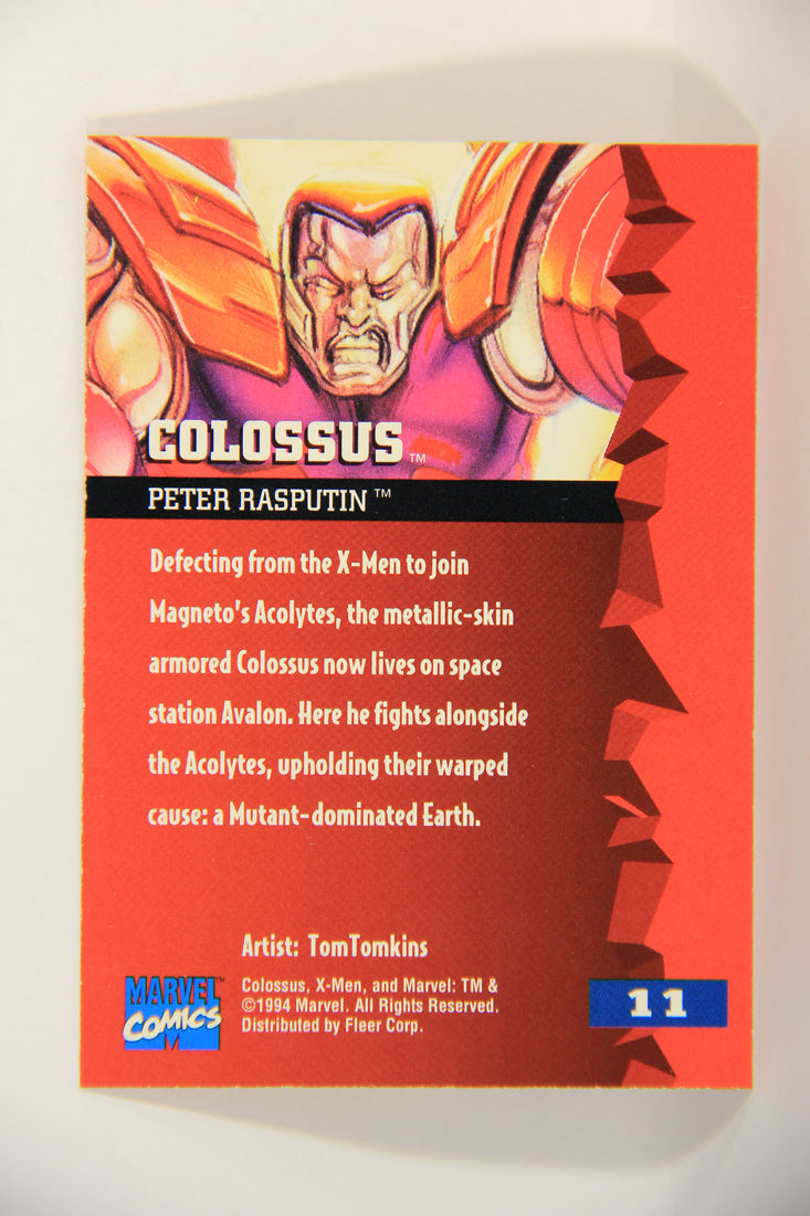 X-Men Fleer Ultra 95' - 1994 Trading Card #11 Colossus L016666