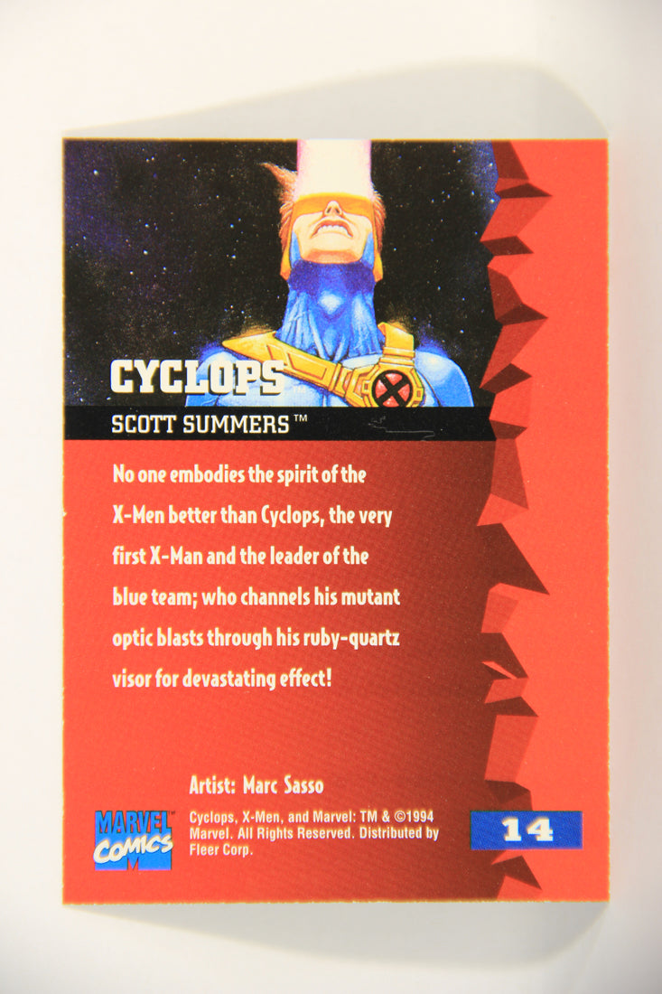 X-Men Fleer Ultra 95' - 1994 Trading Card #14 Cyclops L016669