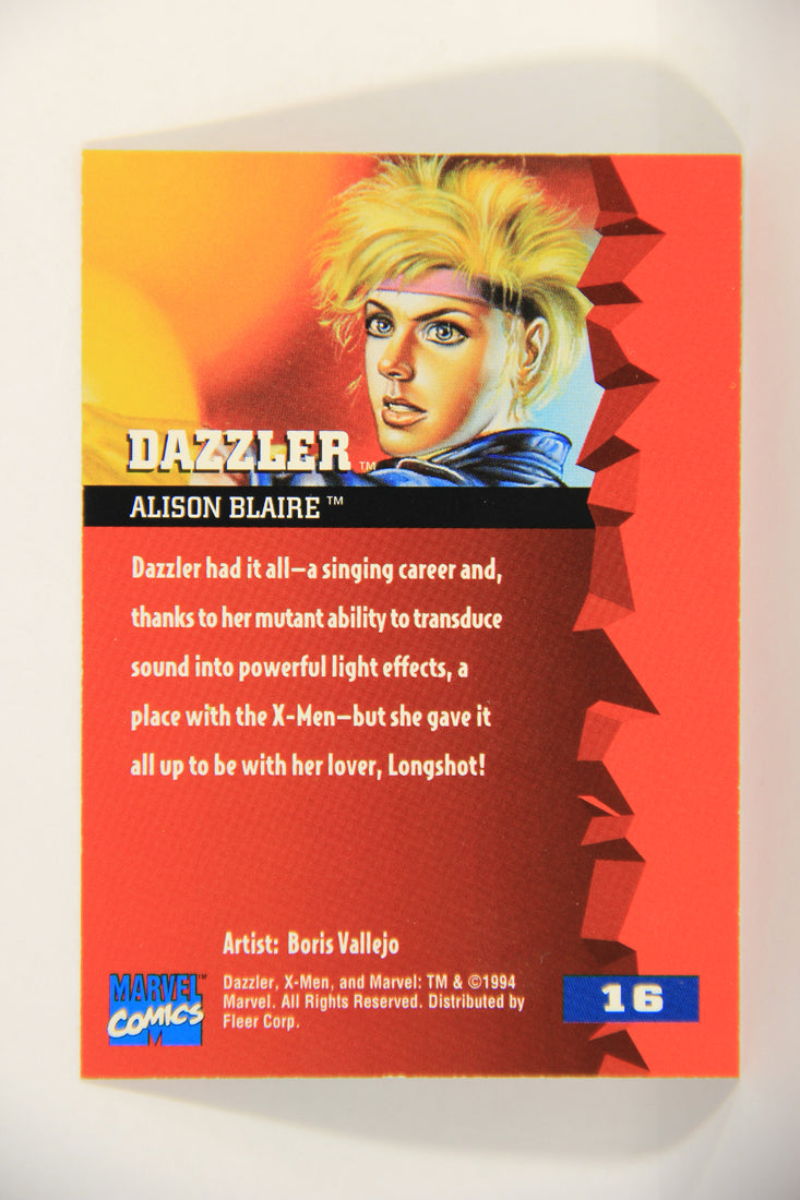 X-Men Fleer Ultra 95' - 1994 Trading Card #16 Dazzler L016671