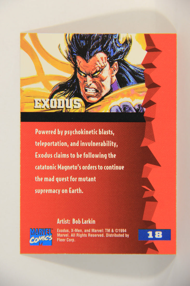 X-Men Fleer Ultra 95' - 1994 Trading Card #18 Exodus L016673