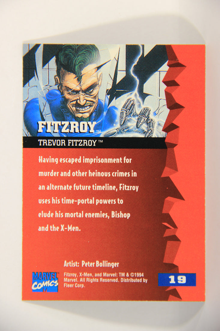 X-Men Fleer Ultra 95' - 1994 Trading Card #19 Fitzroy L016674