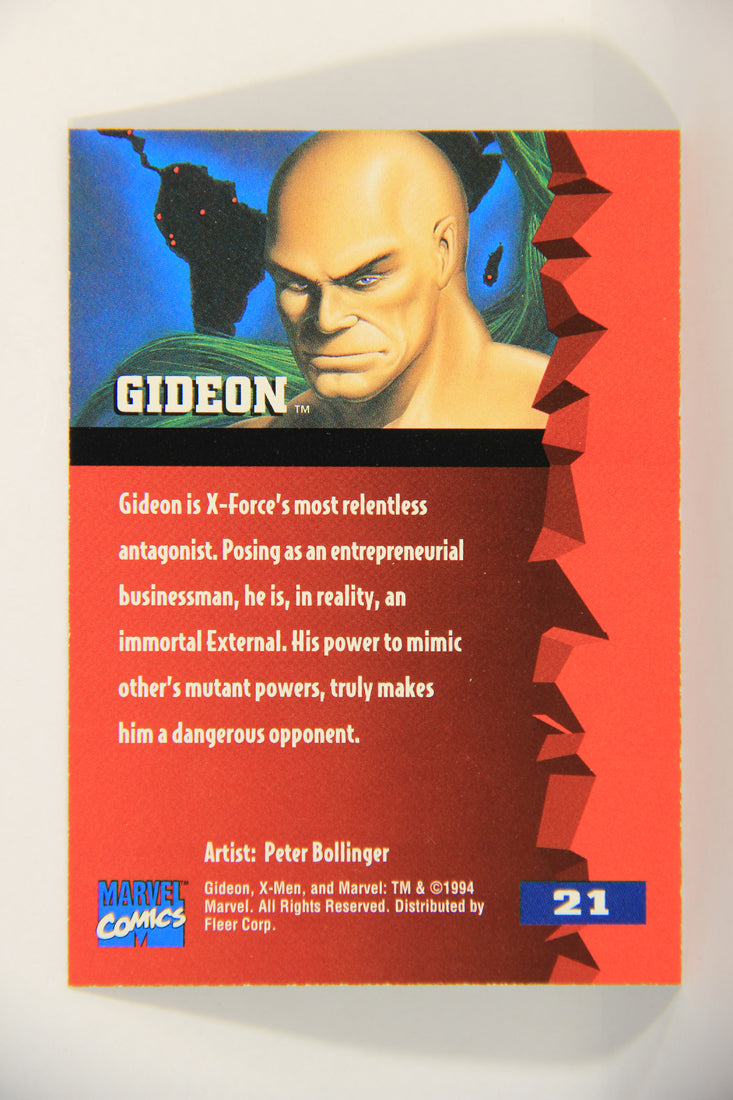 X-Men Fleer Ultra 95' - 1994 Trading Card #21 Gideon L016676