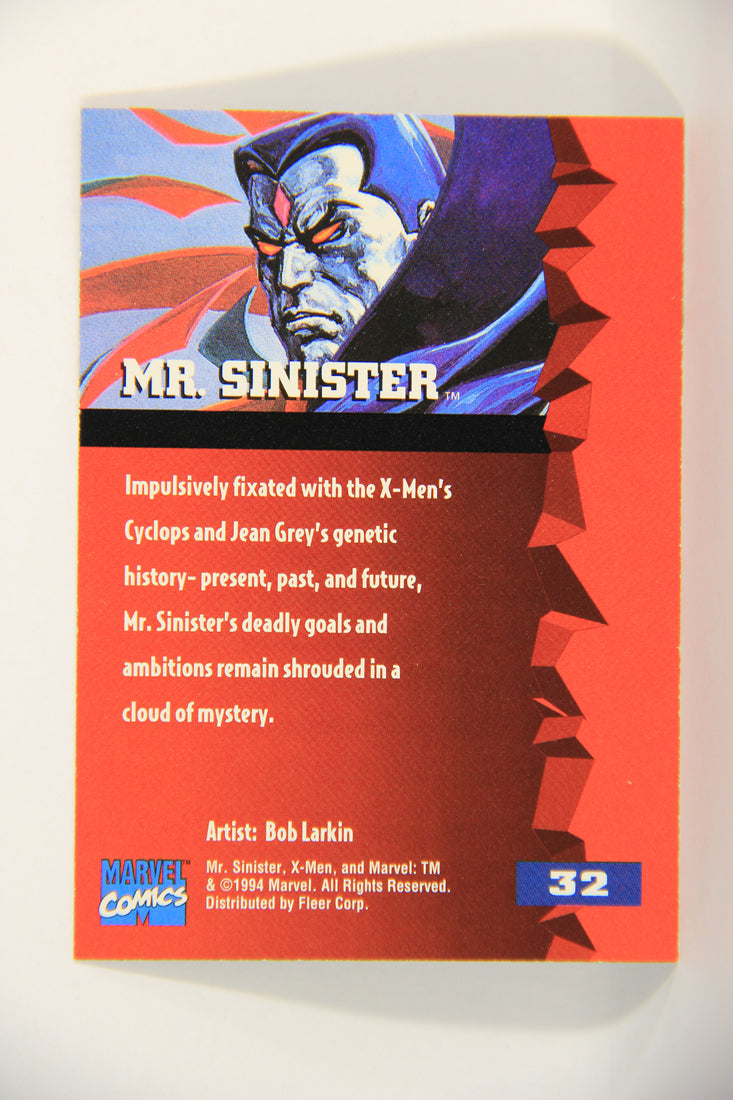 X-Men Fleer Ultra 95' - 1994 Trading Card #32 Mr. Sinister L016687