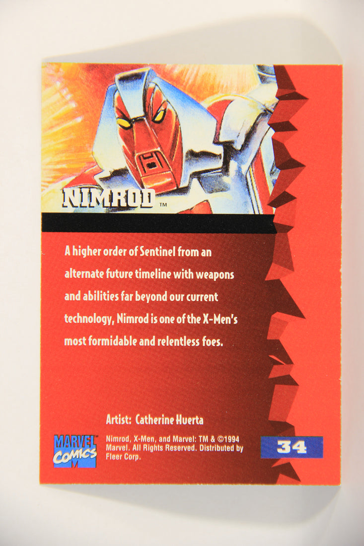 X-Men Fleer Ultra 95' - 1994 Trading Card #34 Nimrod L016689