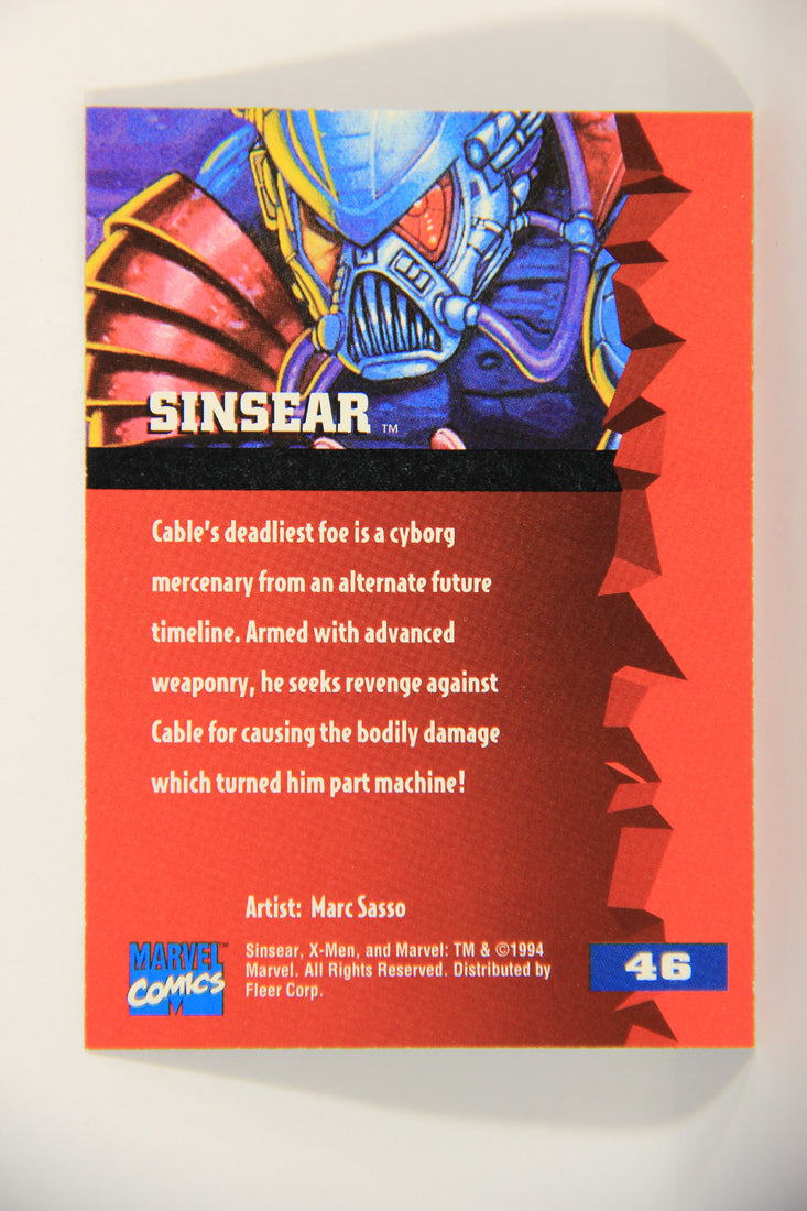 X-Men Fleer Ultra 95' - 1994 Trading Card #46 Sinsear L016701