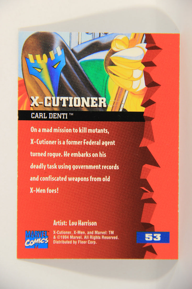 X-Men Fleer Ultra 95' - 1994 Trading Card #53 X-Cutioner L016708