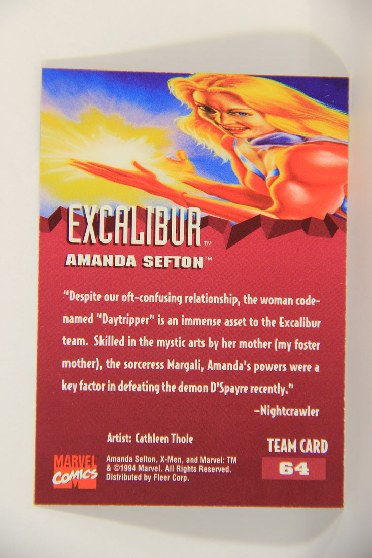 X-Men Fleer Ultra 95' - 1994 Trading Card #64 Amanda Sefton L016719