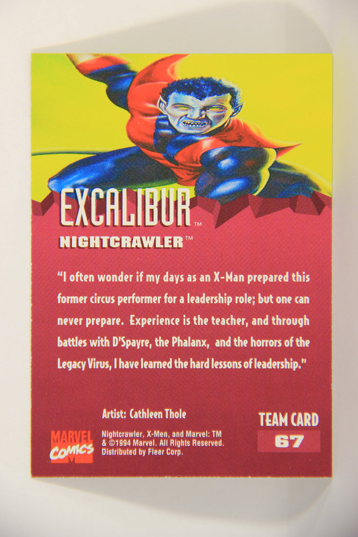 X-Men Fleer Ultra 95' - 1994 Trading Card #67 Nightcrawler L016722