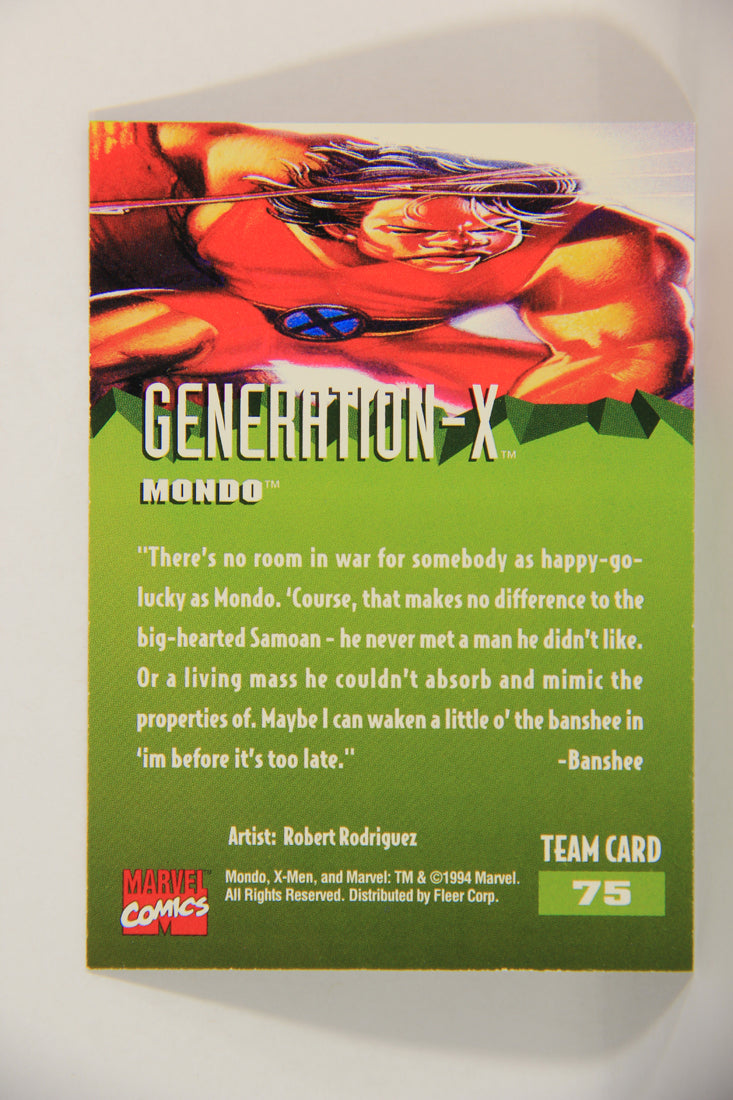 X-Men Fleer Ultra 95' - 1994 Trading Card #75 Mondo L016730