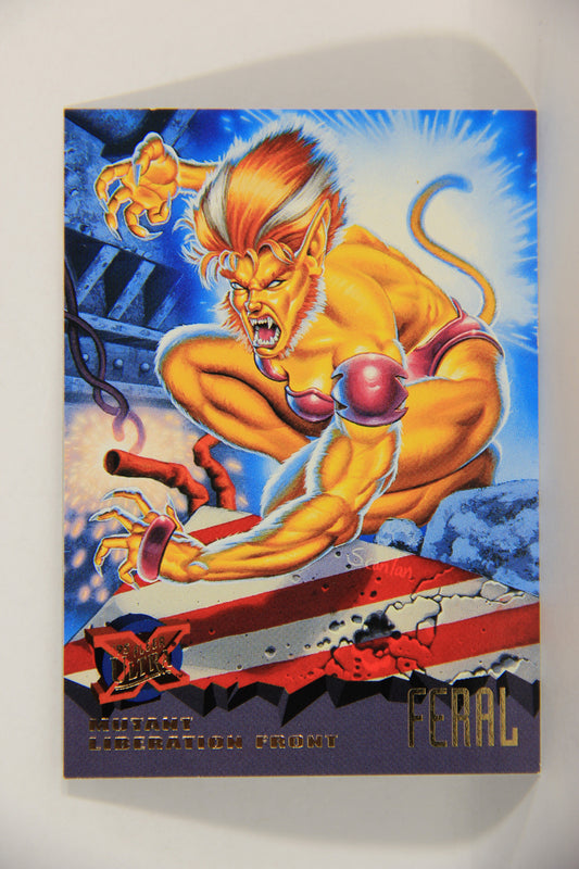 X-Men Fleer Ultra 95' - 1994 Trading Card #80 Feral L016735