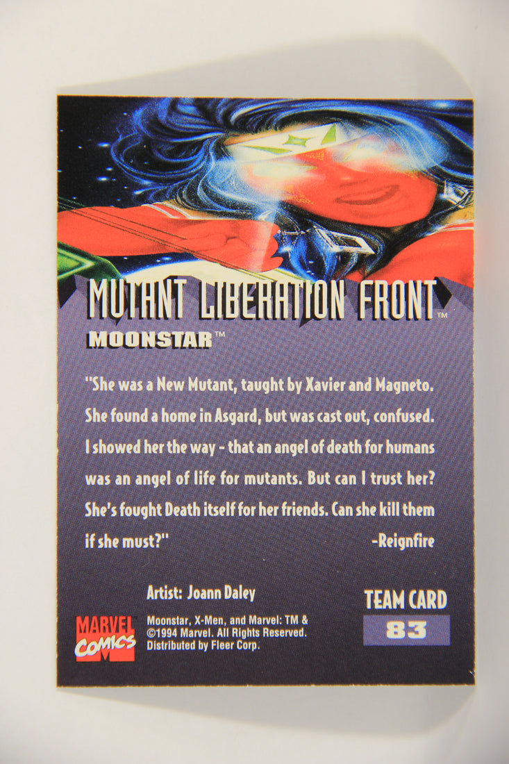 X-Men Fleer Ultra 95' - 1994 Trading Card #83 Moonstar L016738