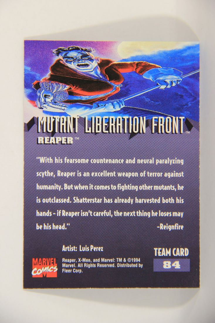 X-Men Fleer Ultra 95' - 1994 Trading Card #84 Reaper L016739