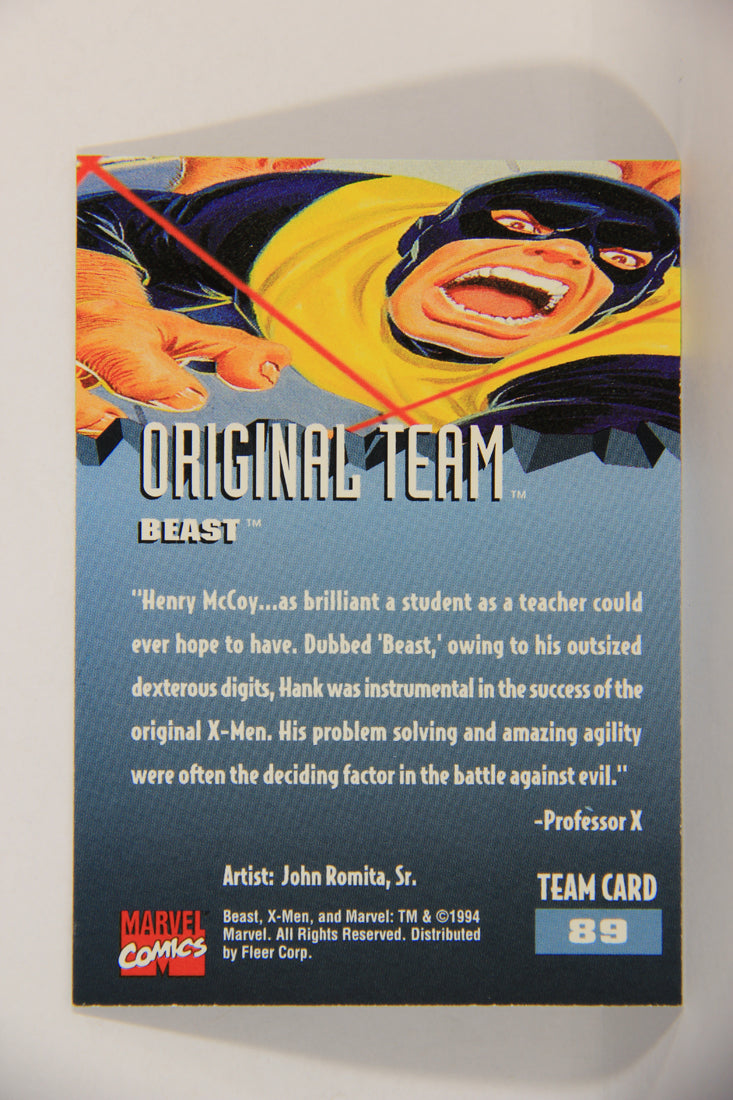 X-Men Fleer Ultra 95' - 1994 Trading Card #89 Beast L016744