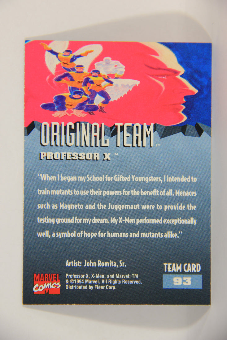 X-Men Fleer Ultra 95' - 1994 Trading Card #93 Professor X L016748