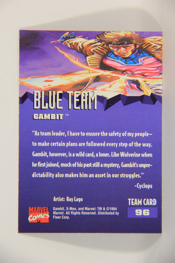 X-Men Fleer Ultra 95' - 1994 Trading Card #96 Gambit L016751