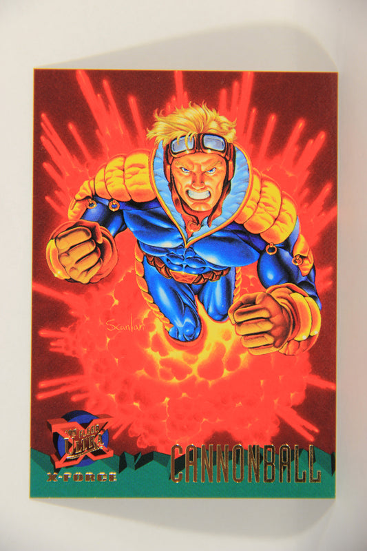 X-Men Fleer Ultra 95' - 1994 Trading Card #114 Cannonball L016769