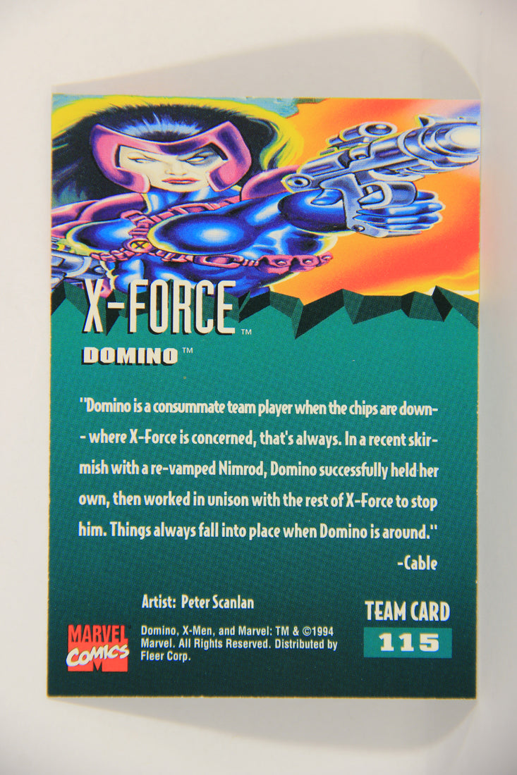 X-Men Fleer Ultra 95' - 1994 Trading Card #115 Domino L016770