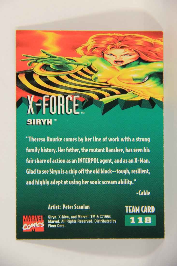 X-Men Fleer Ultra 95' - 1994 Trading Card #118 Siryn L016773