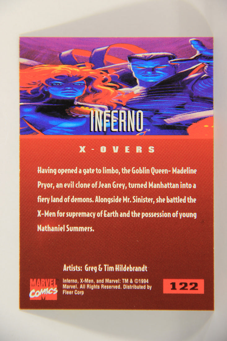 X-Men Fleer Ultra 95' - 1994 Trading Card #122 Inferno L016777