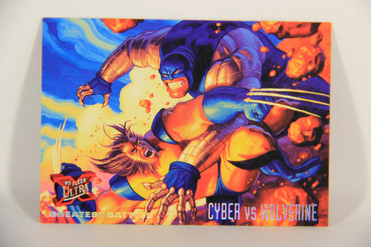 X-Men Fleer Ultra 95' - 1994 Trading Card #130 Cyber Vs Wolverine L016785