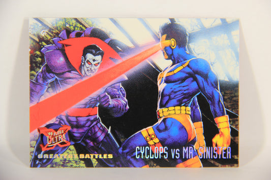 X-Men Fleer Ultra 95' - 1994 Trading Card #131 Cyclops Vs Mr. Sinister L016786
