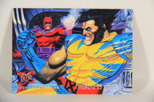 X-Men Fleer Ultra 95' - 1994 Trading Card #134 Magneto Vs Wolverine L016789