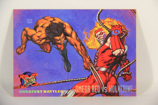 X-Men Fleer Ultra 95' - 1994 Trading Card #135 Omega Red Vs Wolverine L016790