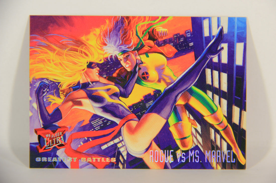 X-Men Fleer Ultra 95' - 1994 Trading Card #137 Rogue Vs Ms. Marvel L016792