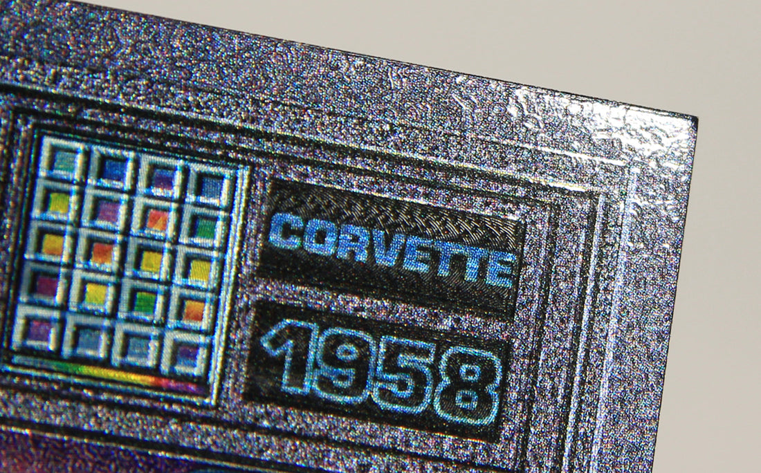 Corvette Heritage Collection 1996 Milestones Time Machine Foil Card #MS-3 - 1958 L016807