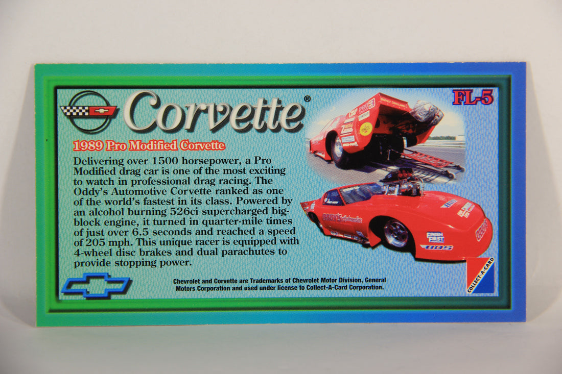 Corvette Heritage Collection 1996 Fast Lane Foil Card #FL-5 - 1989 Corvette Pro Modified L016808