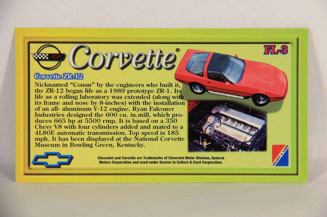 Corvette Heritage Collection 1996 Fast Lane Foil Card #FL-3 - Corvette ZR-12 L016809