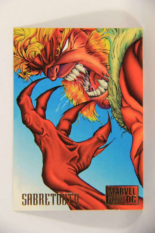 DC Versus Marvel Comics 1995 Trading Card #8 Sabretooth ENG L016814