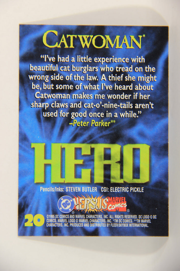 DC Versus Marvel Comics 1995 Trading Card #20 Catwoman ENG L016817