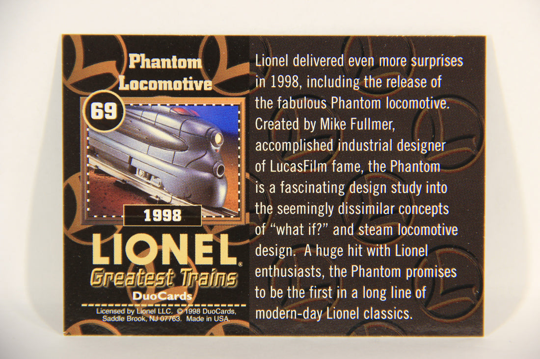 Lionel Greatest Trains 1998 Trading Card #69 - 1998 Phantom Locomotive ENG L016825