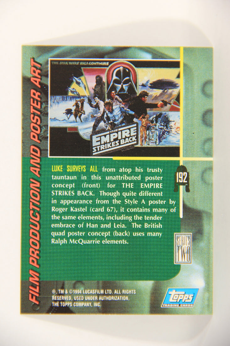 Star Wars Galaxy 1994 Topps Card #192 ESB Poster Concept Artwork ENG L016845