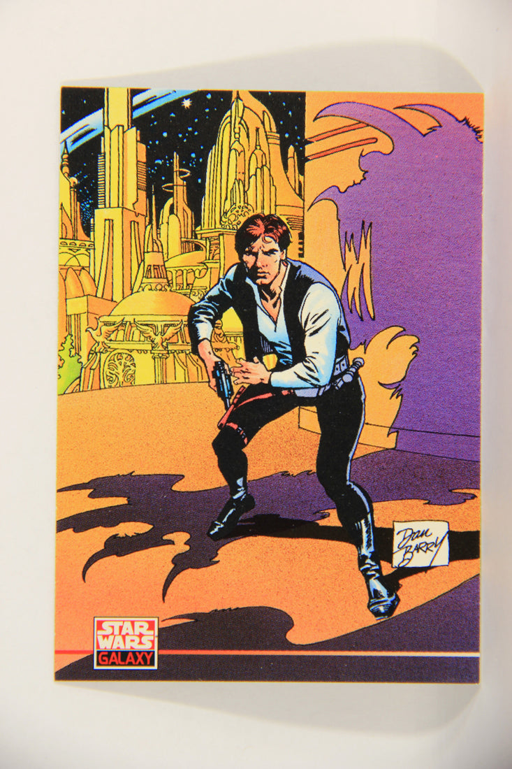 Star Wars Galaxy 1994 Topps Trading Card #210 Han Solo Artwork ENG L016846