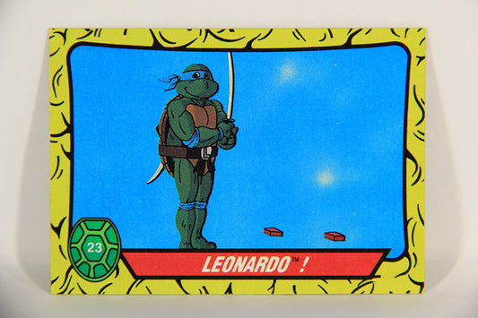 Teenage Mutant Ninja Turtles 1989 Trading Card #23 Leonardo ENG L016856
