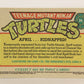 Teenage Mutant Ninja Turtles 1989 Trading Card #34 April Kidnapped ENG L016858