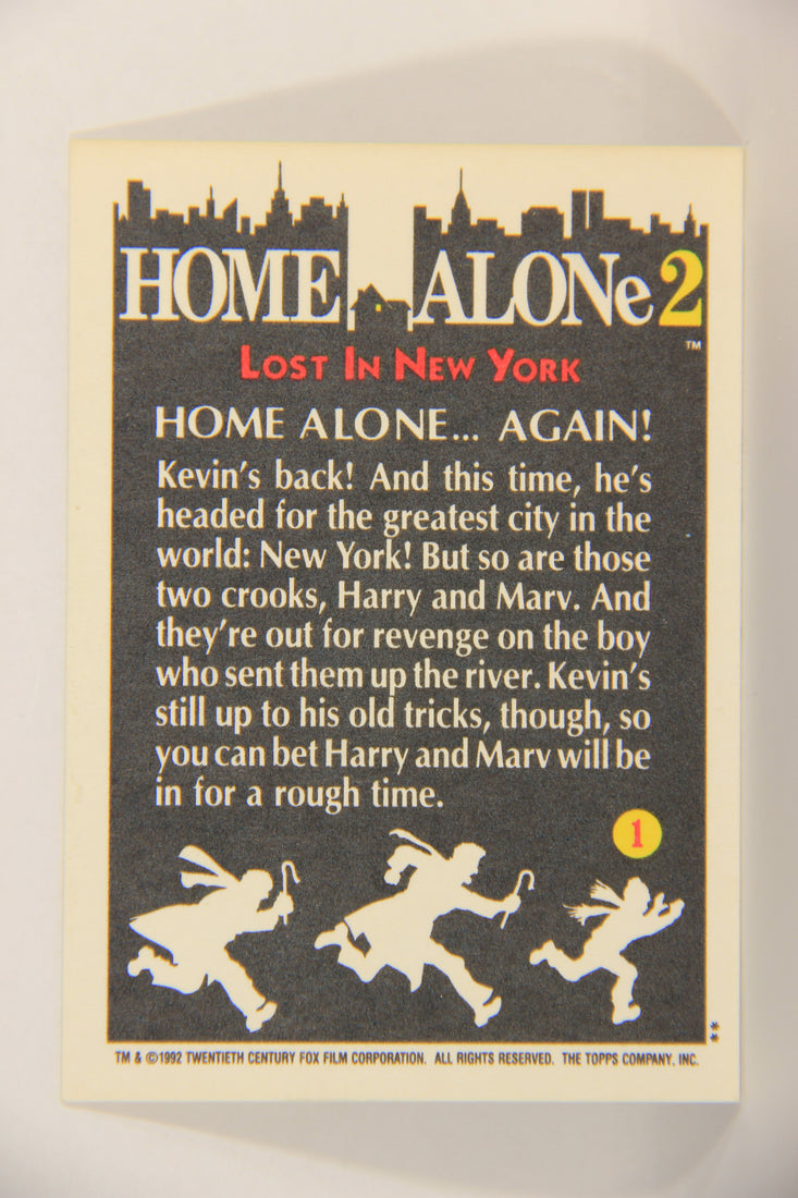Home Alone 2 Lost In New York 1992 Trading Card #1 Home Alone Again ENG L016871