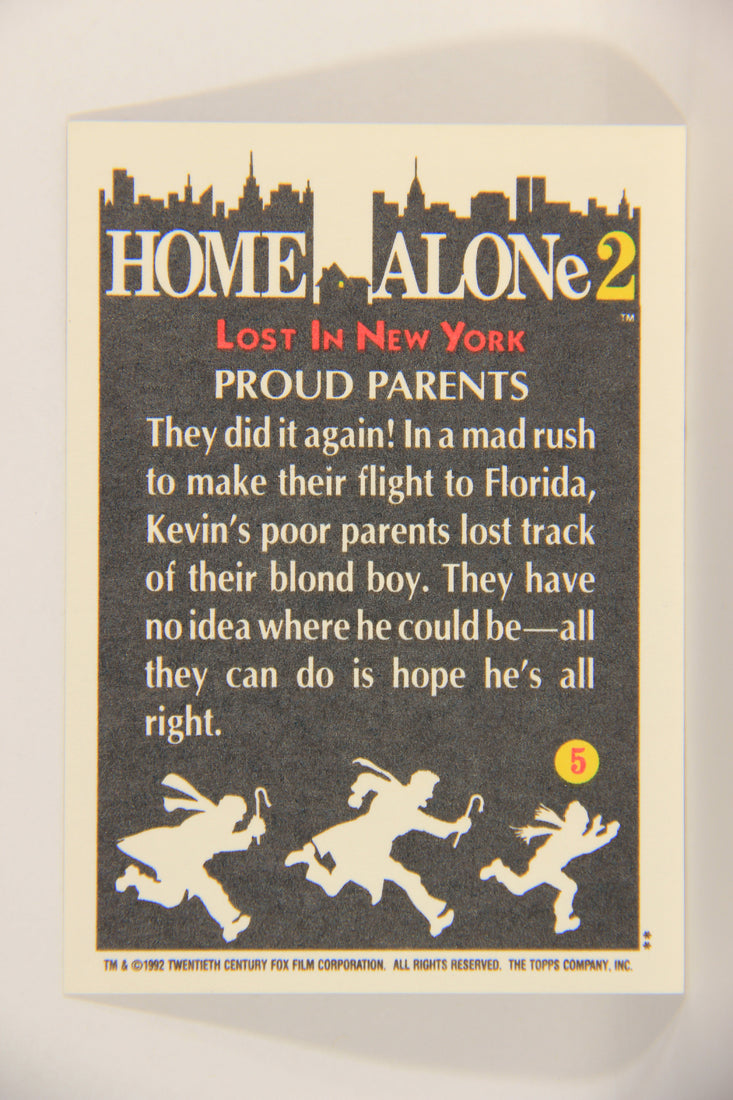 Home Alone 2 Lost In New York 1992 Trading Card #5 Proud Parents ENG L016875