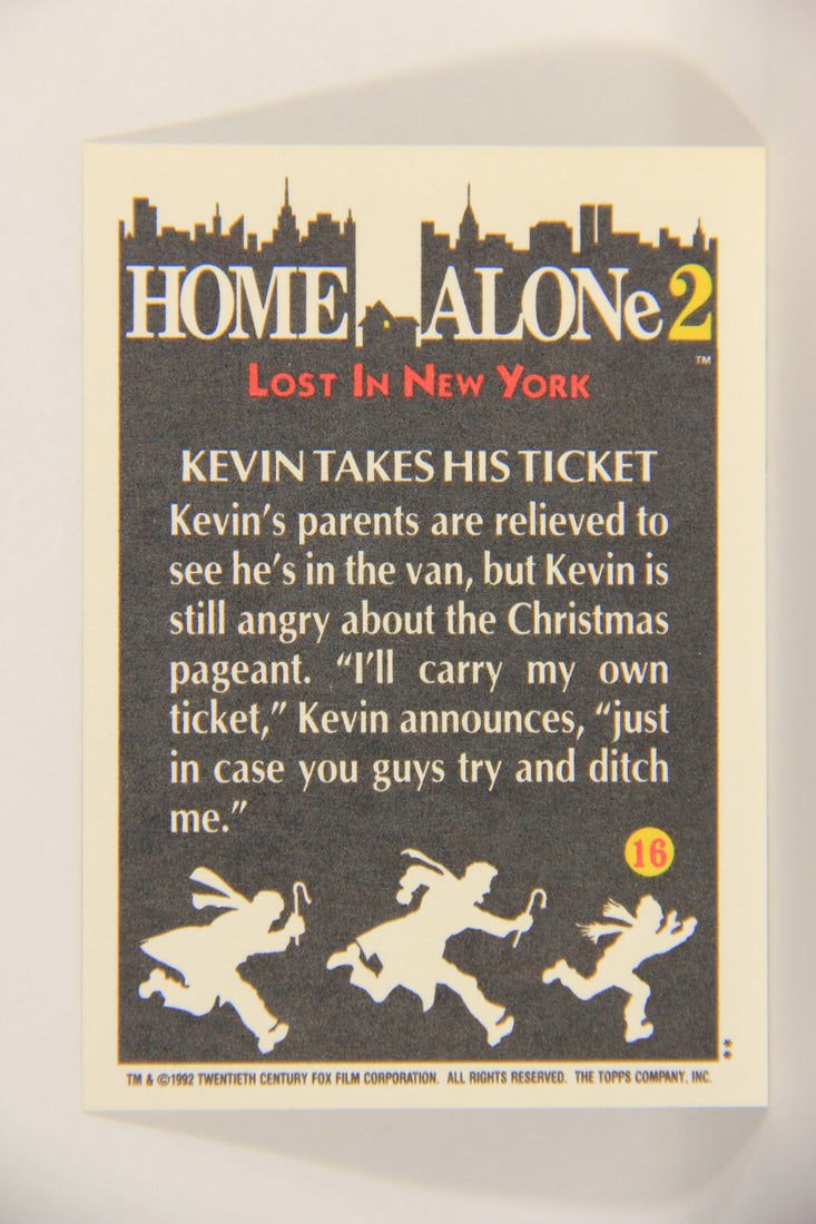 Home Alone 2 Lost In New York 1992 Trading Card #16 Kevin Takes His Ticket ENG L016886