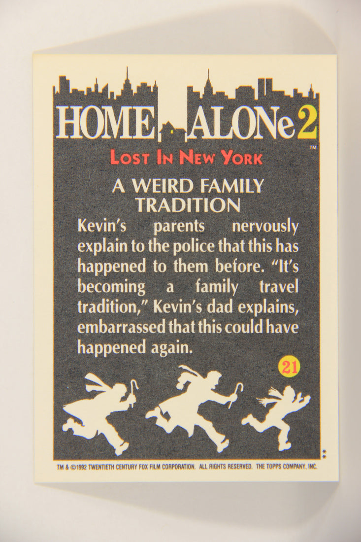 Home Alone 2 Lost In New York 1992 Trading Card #21 A Weird Family Tradition ENG L016891