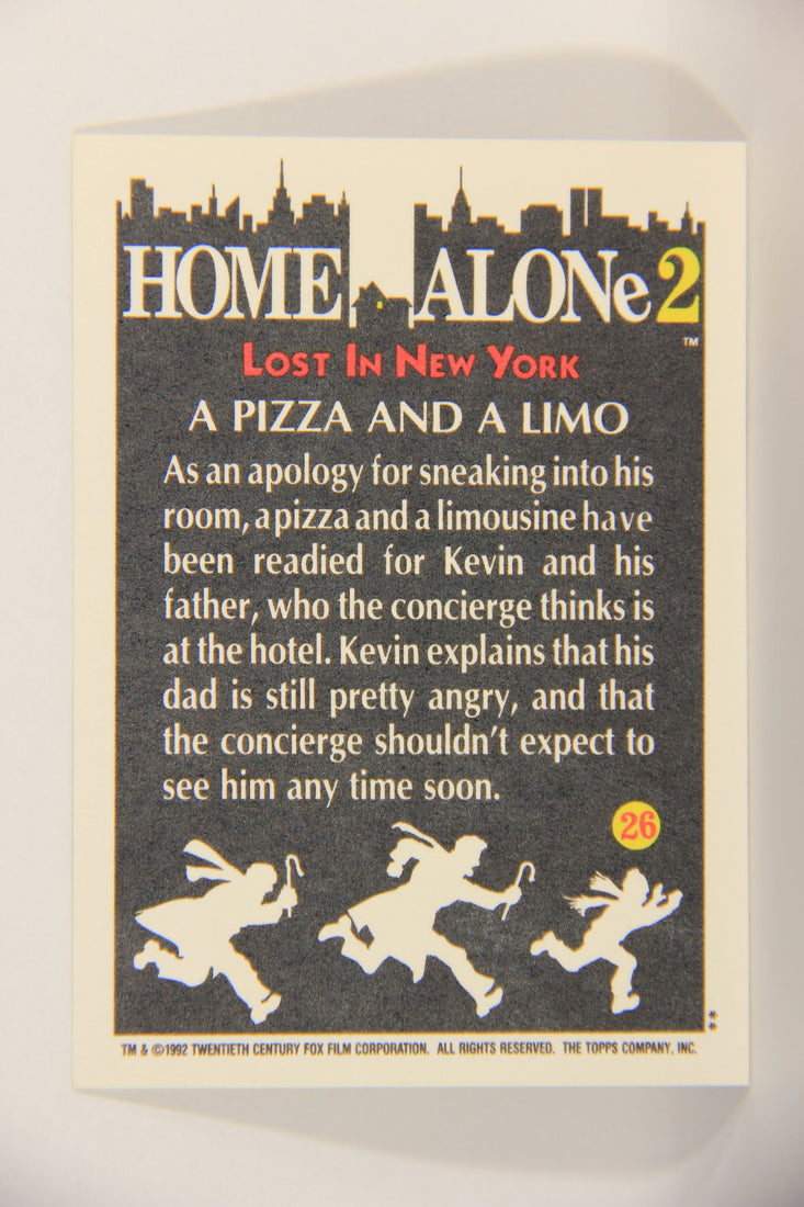 Home Alone 2 Lost In New York 1992 Trading Card #26 A Pizza And A Limo ENG L016896