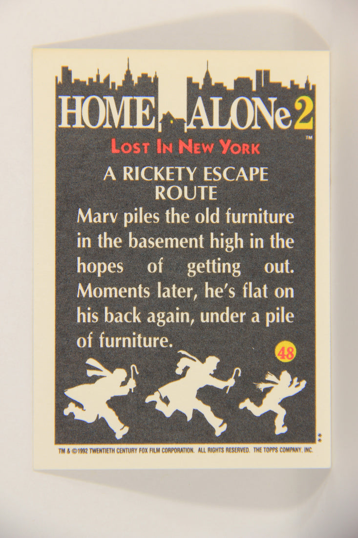 Home Alone 2 Lost In New York 1992 Trading Card #48 A Rickety Escape Route ENG L016918