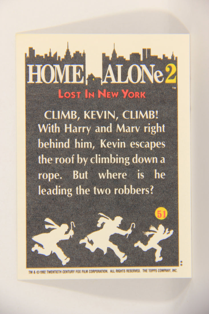 Home Alone 2 Lost In New York 1992 Trading Card #51 Climb Kevin Climb ENG L016921
