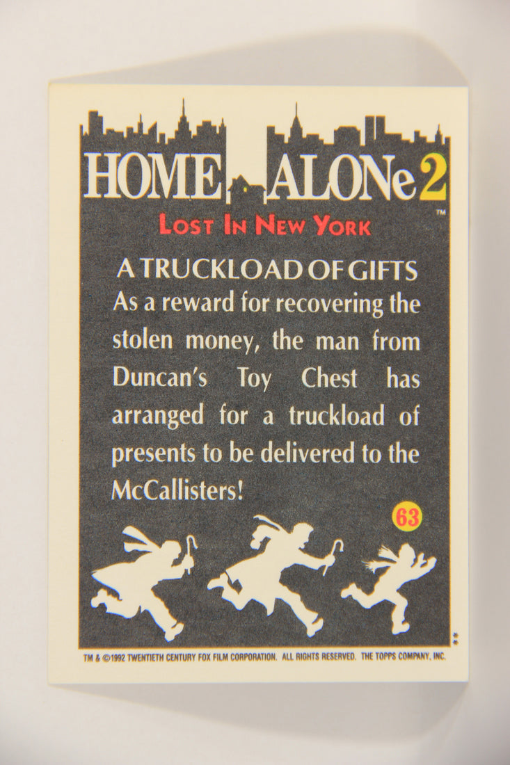 Home Alone 2 Lost In New York 1992 Trading Card #63 A Truckload Of Gifts ENG L016933