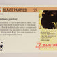 Wildlife In Danger WWF 1992 Trading Card #27 Black Panther ENG L016963